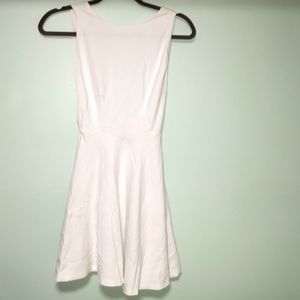 Backless White Dress