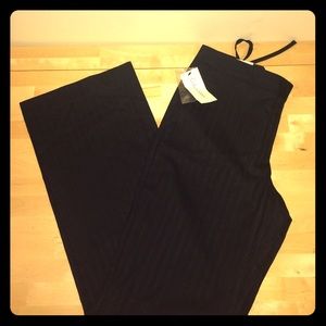 NWT Calvin Klein Black with Pinstripe Dress Pants