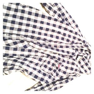 Flannel navy blue Hollister