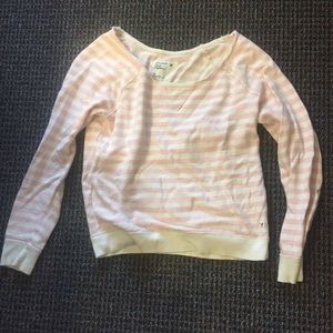Pink and white striped sweater from American Eagle