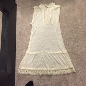Free People Cream Lace Courtney Love-ish off white