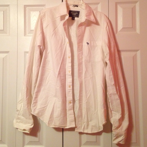 Mens White Button Up