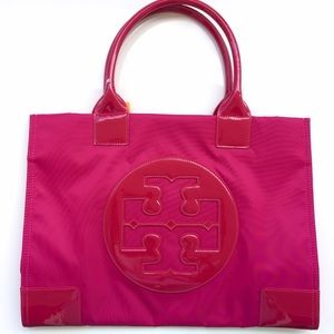 Tory Burch Ella Nylon Tote in Magenta NWT