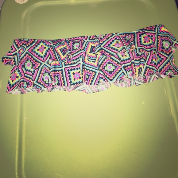 Aztec strapless bathing suit top