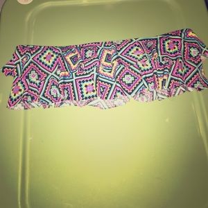 Aztec strapless bathing suit top
