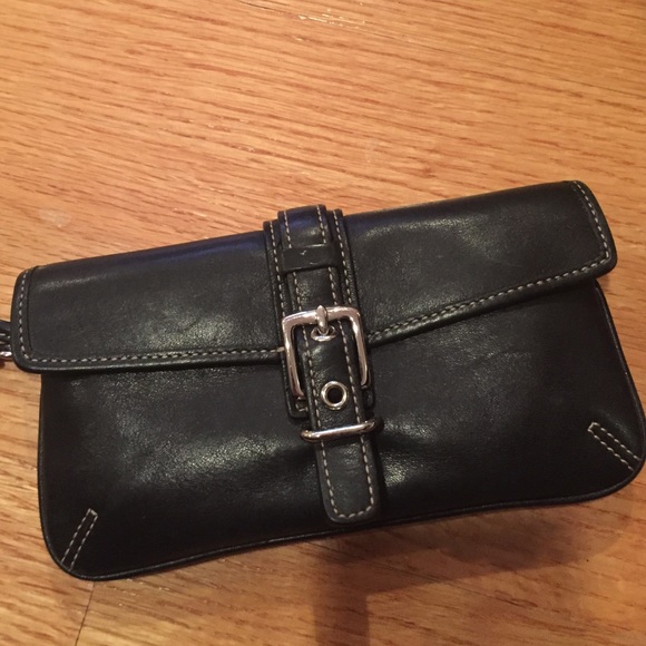 Black Coach Wristlet