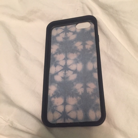 iPhone 6 wildflower navy tie dye case