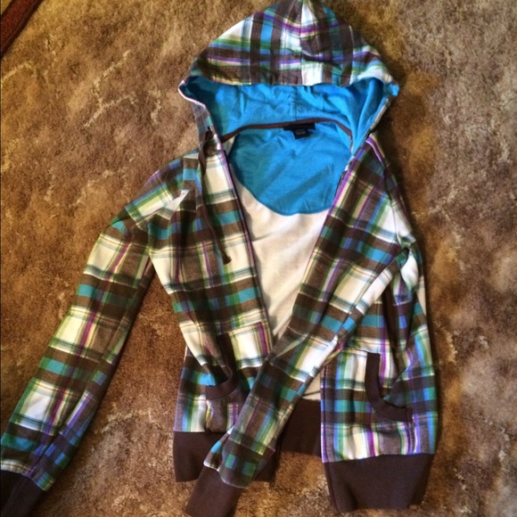 Multicolored Plaid Hoodie/Jacket