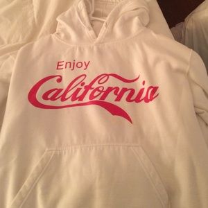 White Enjoy California Sweatshirt