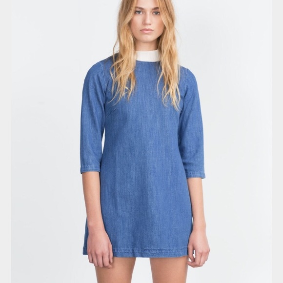 Zara Dresses & Skirts - NWOT Zara Denim Shift Dress