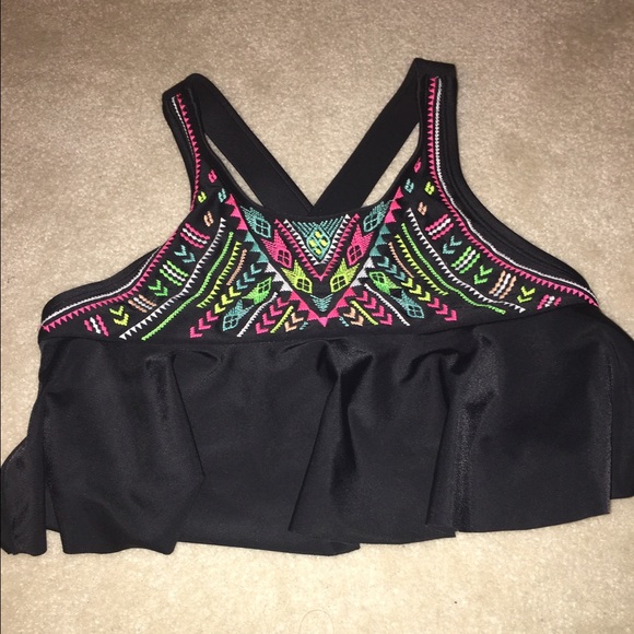 Boho swim top