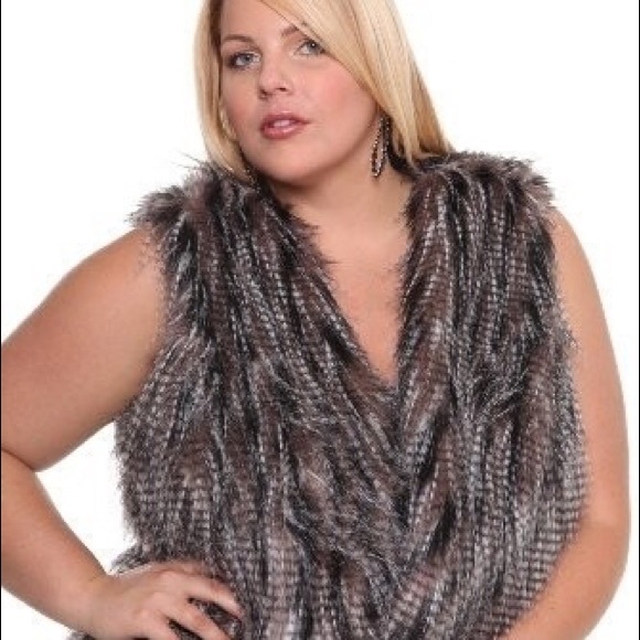 American Rag Faux Fur Vest 3x