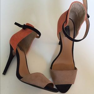 Zara suede heels
