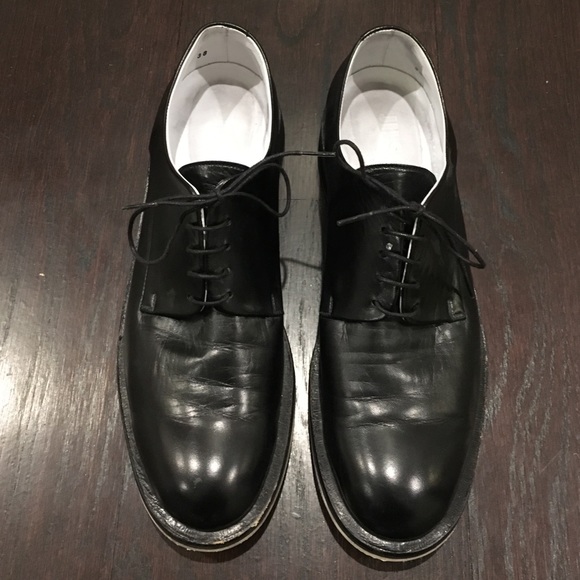 Jil Sander black Oxfords