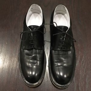 Jil Sander black Oxfords