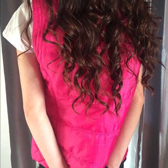 Pink Puffy Vest! - Picture 2 of 3
