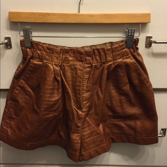 vegan leather shorts from Urban