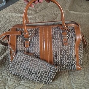 Gianni Bernini shoulder and top handle purse