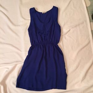 Royal blue mini dress
