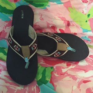 J. Crew flip flops