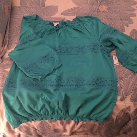 Green blouse