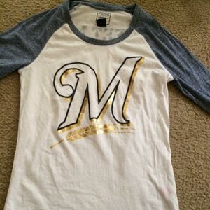 Victoria's Secret PINK Brewers baseball tee