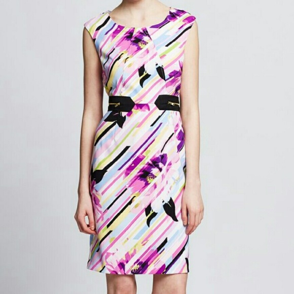 Emma & Michele Dresses & Skirts - EMMA & MICHELLE Sleeveless Printed Sheath Dress