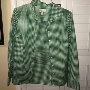 Women's JCrew Stretch Perfect Button Up