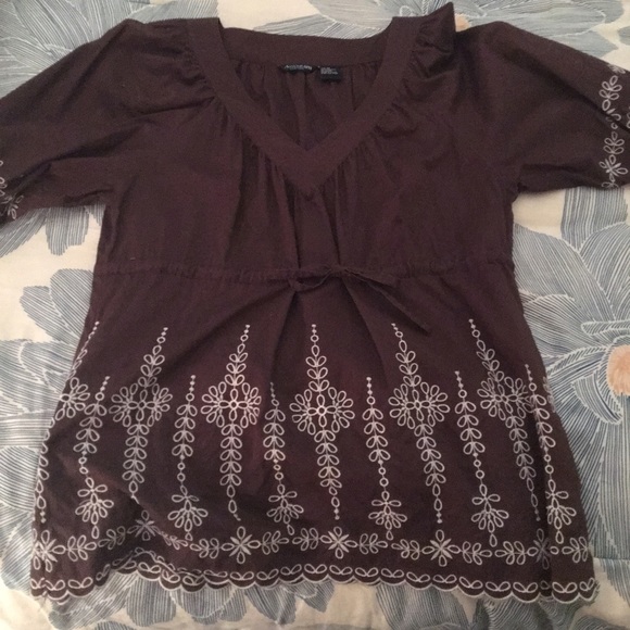 Brown cotton top