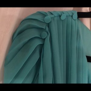 Tiffany blue pleated Jessica Simpson dress.