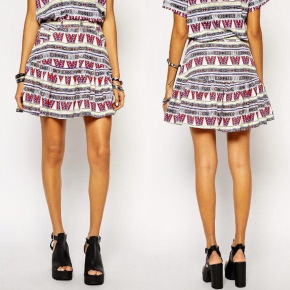 •Eleven Paris Aztec Skirt•