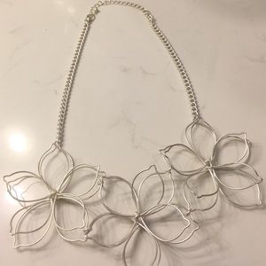 Flower statement necklace
