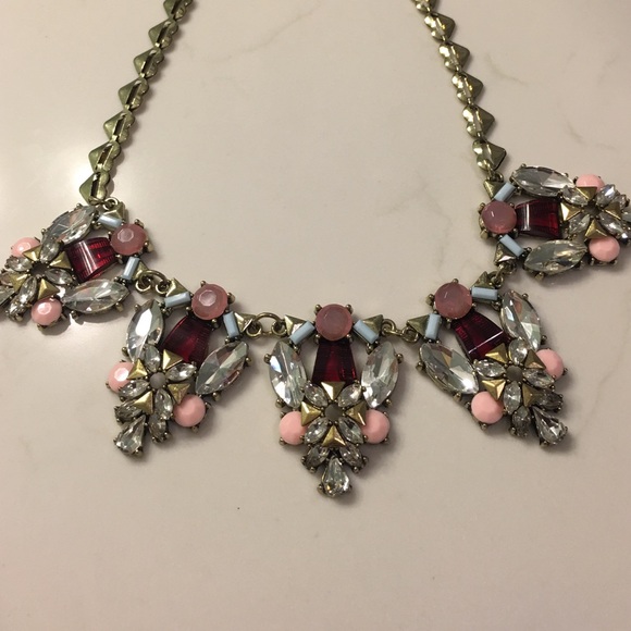Multicolored statement necklace
