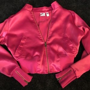 Vintage Hot Pink Crop Jacket