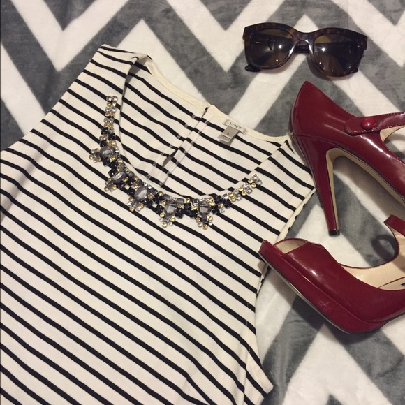 J Crew embellished tank