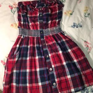 Blaid Romper Dress