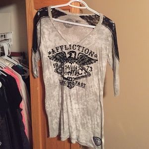 Affliction 3/4 sleeve