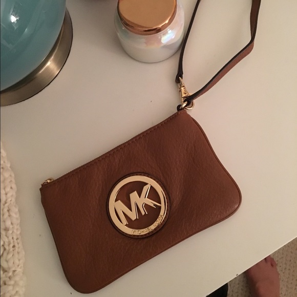 Michael Kors Tan Wristlet