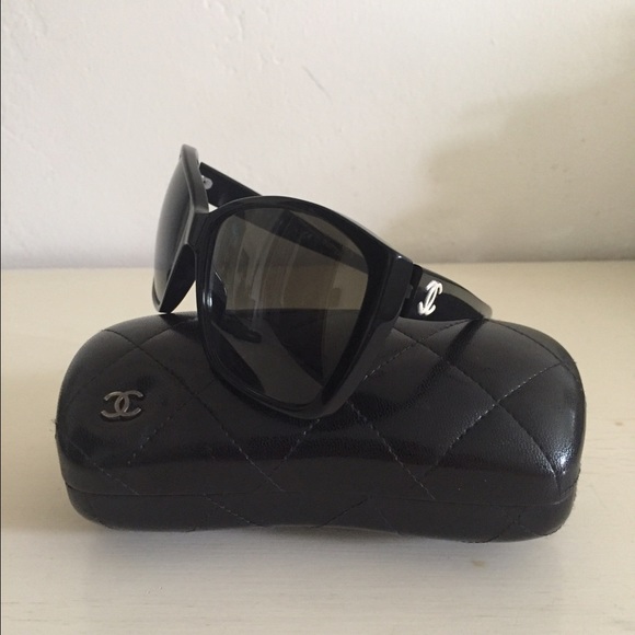 Chanel Glitter cat eye sunglasses