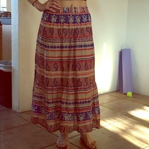 Boho Maxi Skirt
