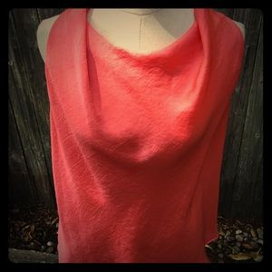 Soft Orange Sleeveless Shirt