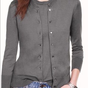 J. Crew gray cotton cardigan
