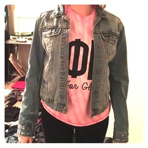 Distressed Jean Jacket