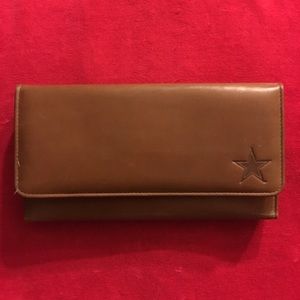 NWOT Dallas Cowboys leather check clutch wallet