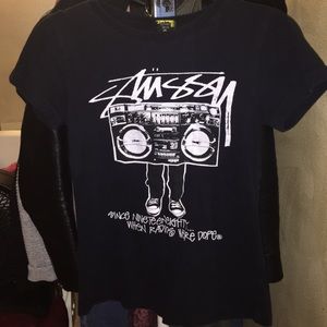 Stussy Black Tee