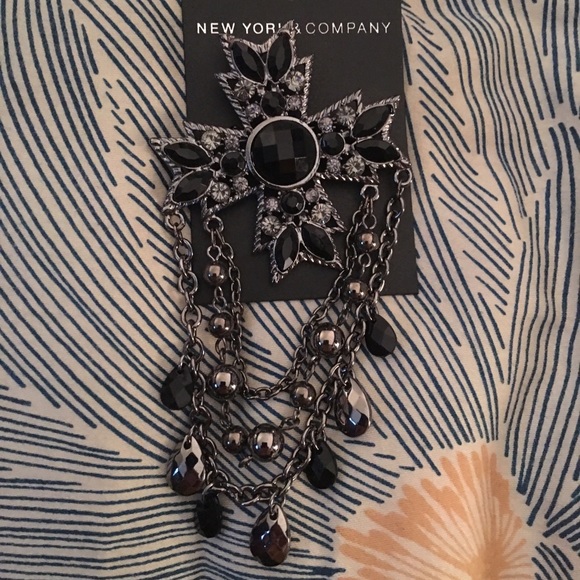 Black brooch
