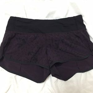 Lululemon speed shorts