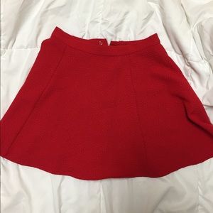 Red H&M skirt