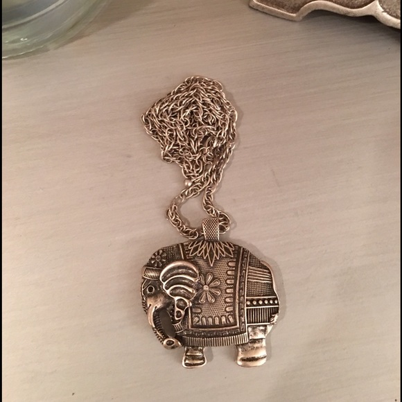 Independent Designer Jewelry - 🛍 Lucky Elephant Silver Filagree Long Necklace