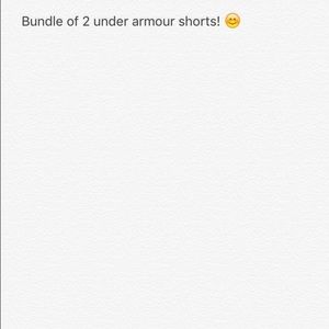 Under armour shorts